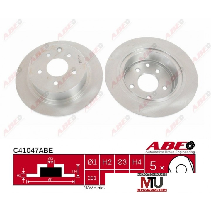 Тормозной диск ABE C41047ABE