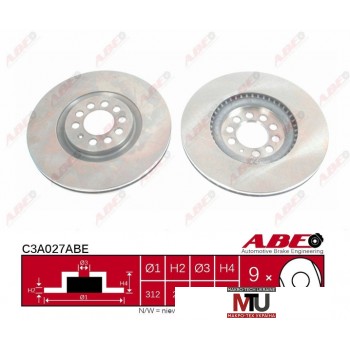Тормозной диск ABE C3A027ABE