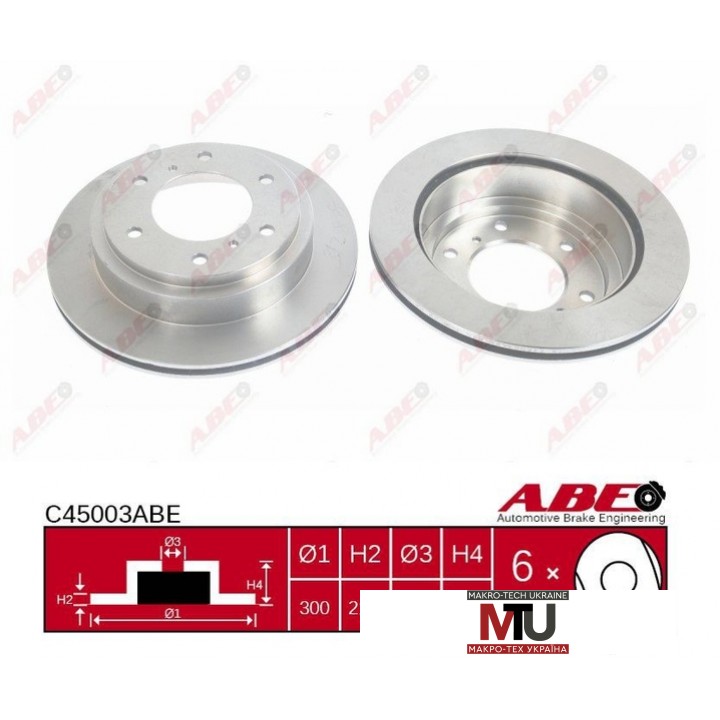 Тормозной диск ABE C45003ABE