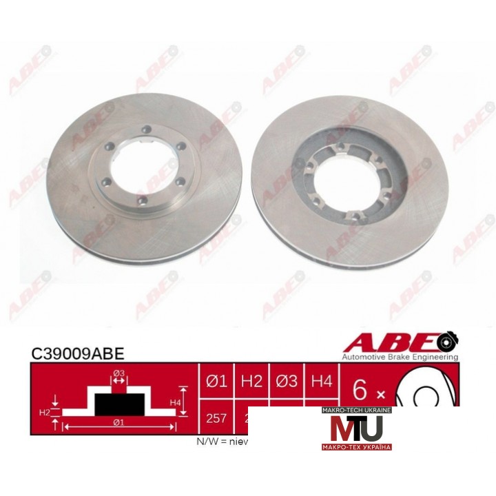 Тормозной диск ABE C39009ABE