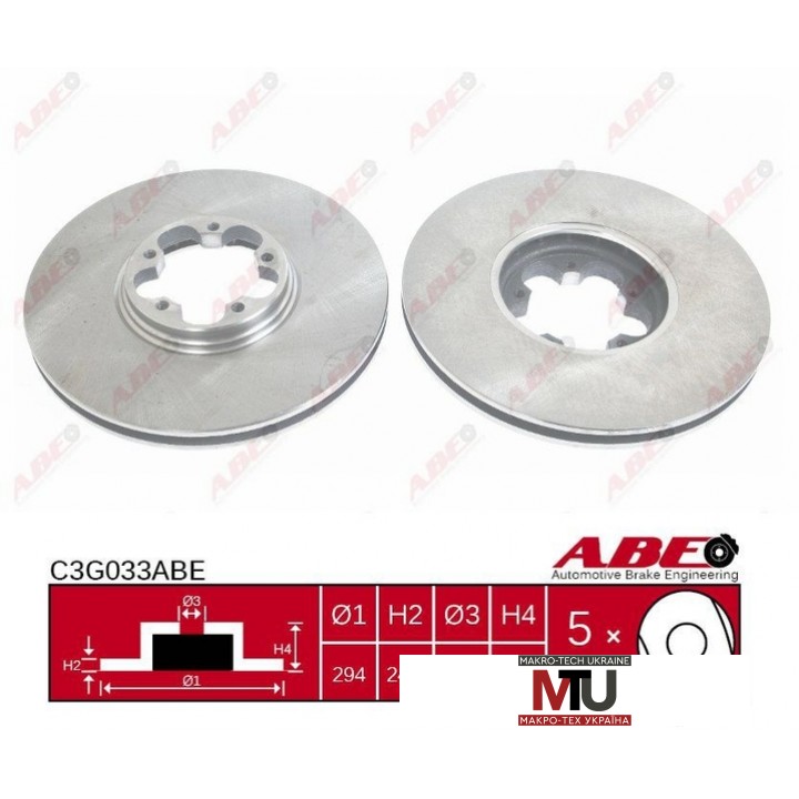 Тормозной диск ABE C3G033ABE