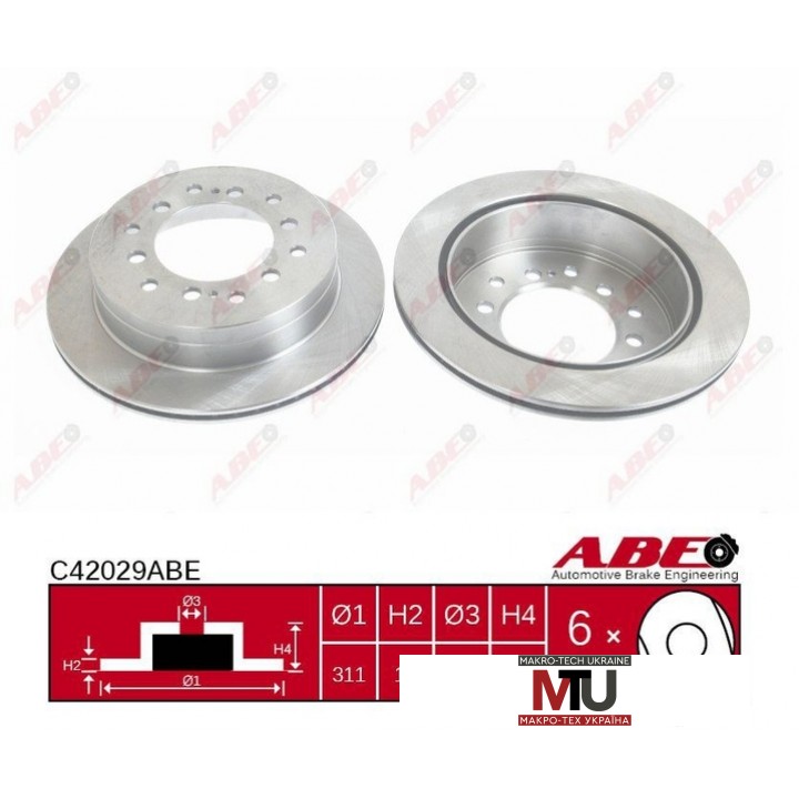 Тормозной диск ABE C42029ABE