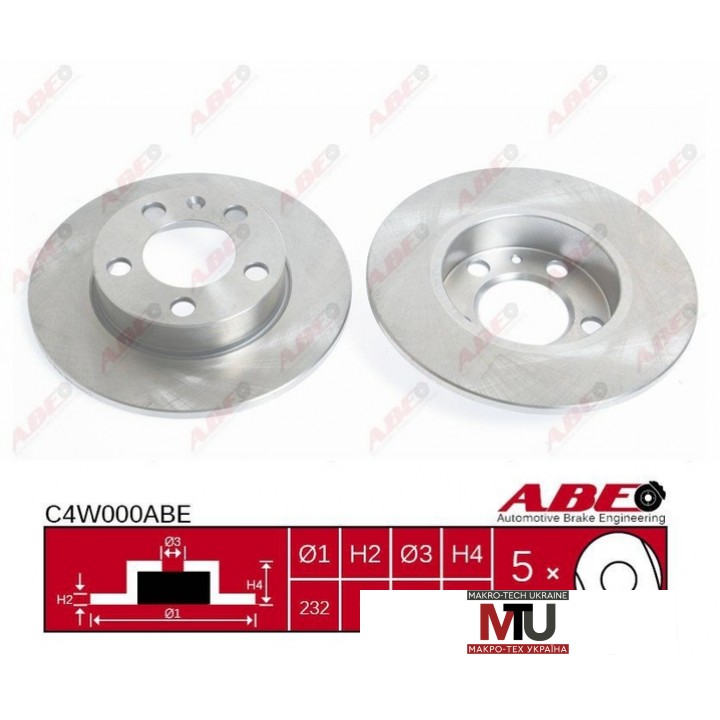 Тормозной диск ABE C4W000ABE