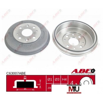 Тормозной барабан ABE C63007ABE