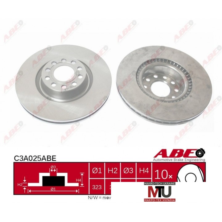 Тормозной диск ABE C3A025ABE