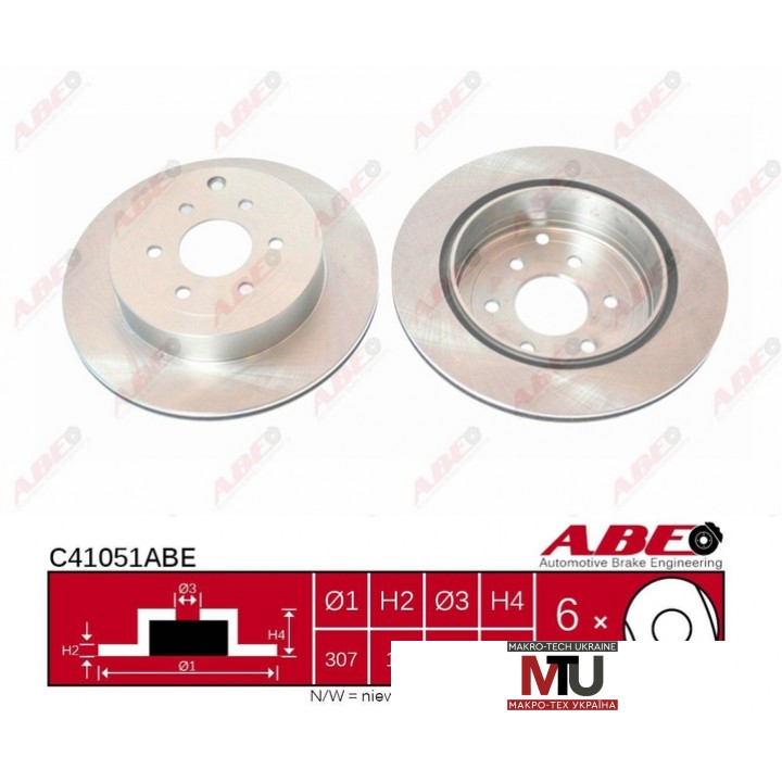 Тормозной диск ABE C41051ABE