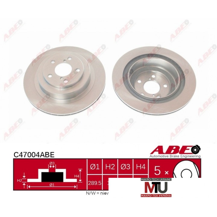 Тормозной диск ABE C47004ABE