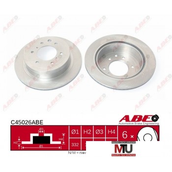 Тормозной диск ABE C45026ABE