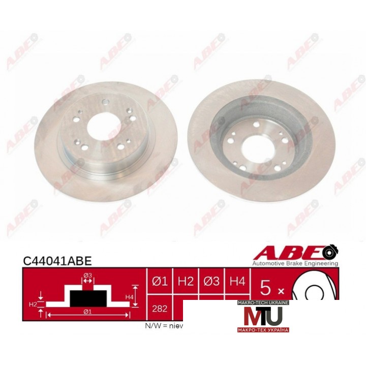 Тормозной диск ABE C44041ABE