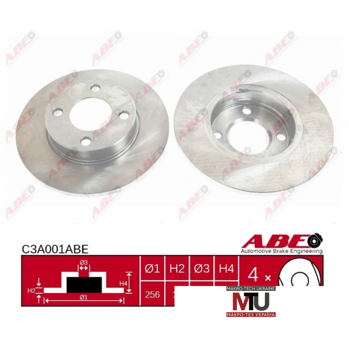 Тормозной диск ABE C3A001ABE