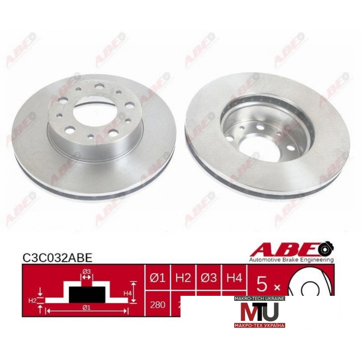 Тормозной диск ABE C3C032ABE