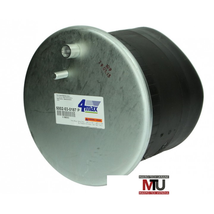Пневмоподушка зі склянкою (металевий) MAN L2000 4885N1P01 MAGNUM TECHNOLOGY 5002-03-0187P