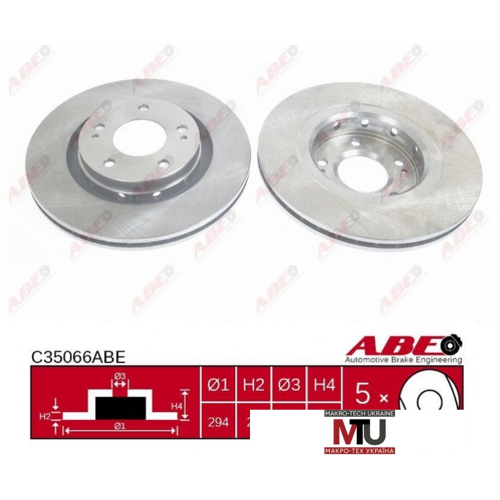 Тормозной диск ABE C35066ABE