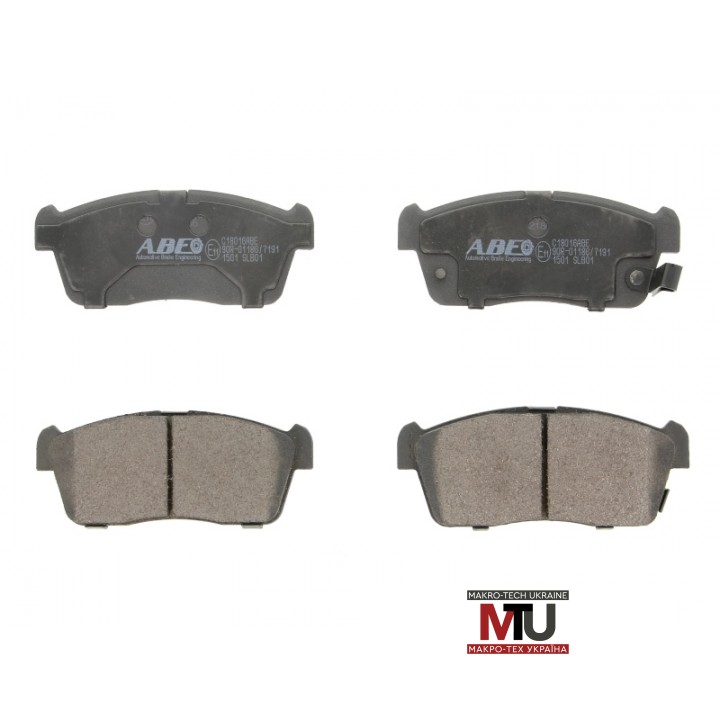 Дисковые тормозные колодки ABE C18016ABE