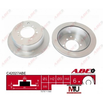 Тормозной диск ABE C42027ABE