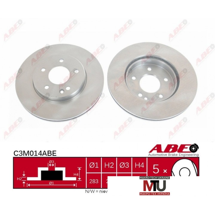 Тормозной диск ABE C3M014ABE