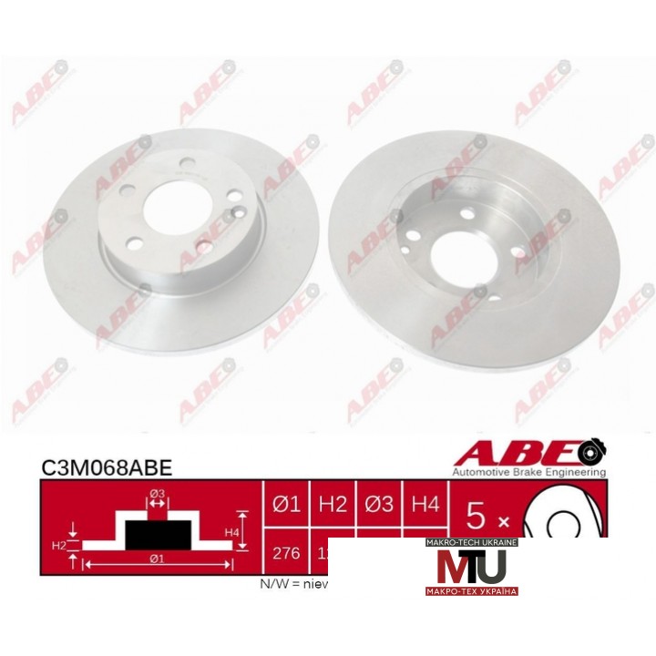 Тормозной диск ABE C3M068ABE