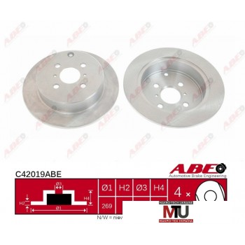 Тормозной диск ABE C42019ABE