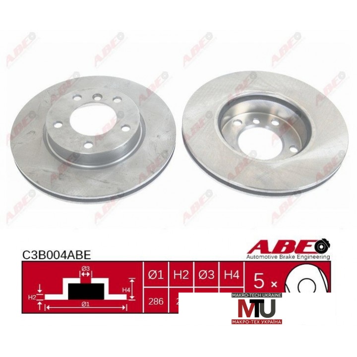 Тормозной диск ABE C3B004ABE