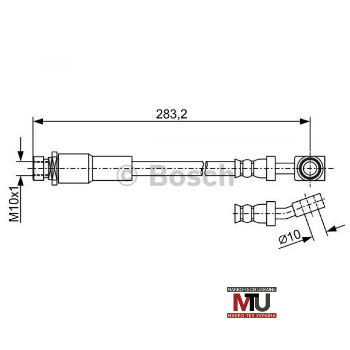 Тормозной шланг TRW PHD2055