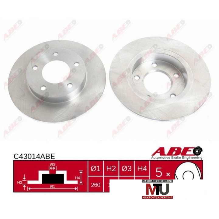 Тормозной диск ABE C43014ABE