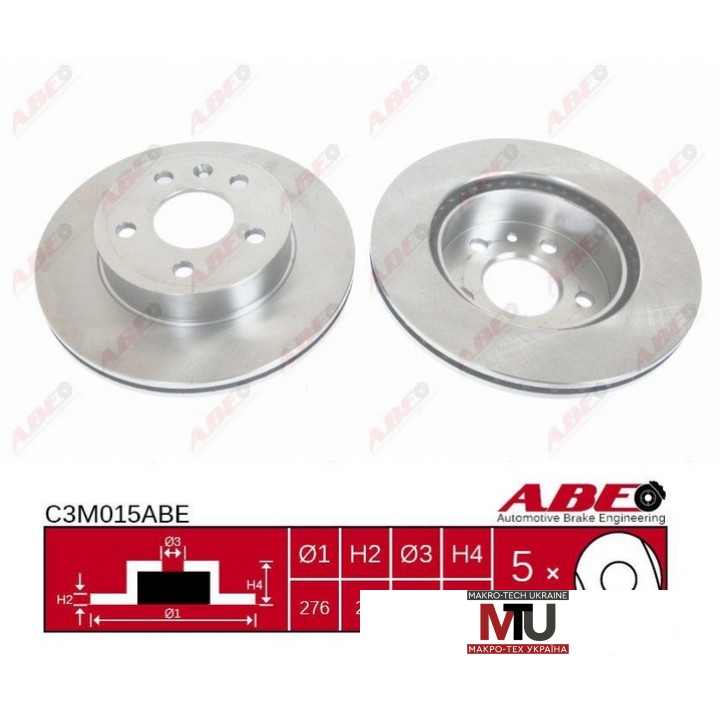 Тормозной диск ABE C3M015ABE