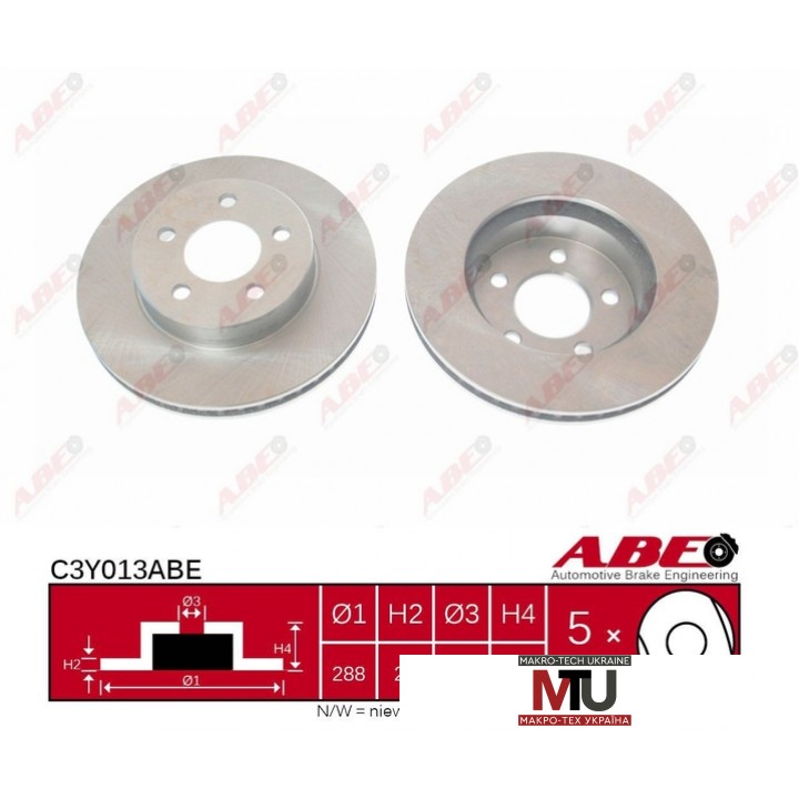 Тормозной диск ABE C3Y013ABE