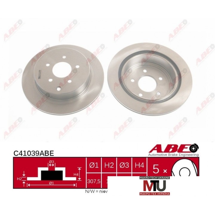 Тормозной диск ABE C41039ABE