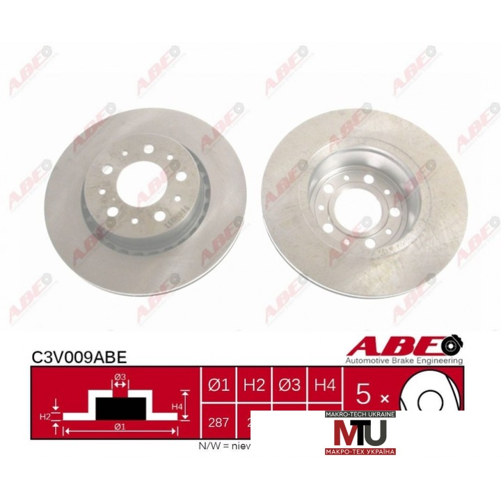 Тормозной диск ABE C3V009ABE