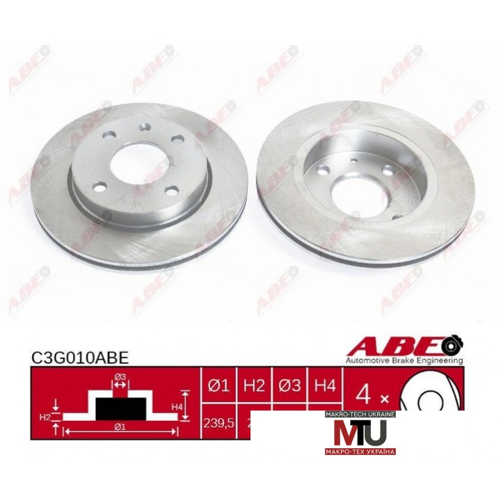 Тормозной диск ABE C3G010ABE