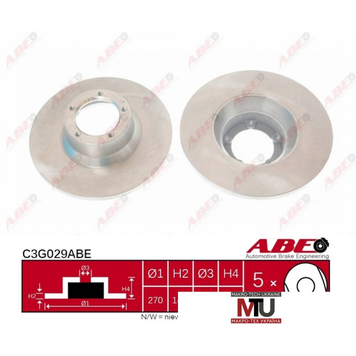 Тормозной диск ABE C3G029ABE