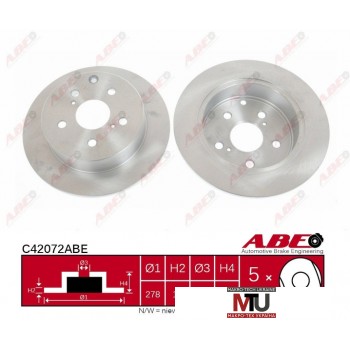 Тормозной диск ABE C42072ABE