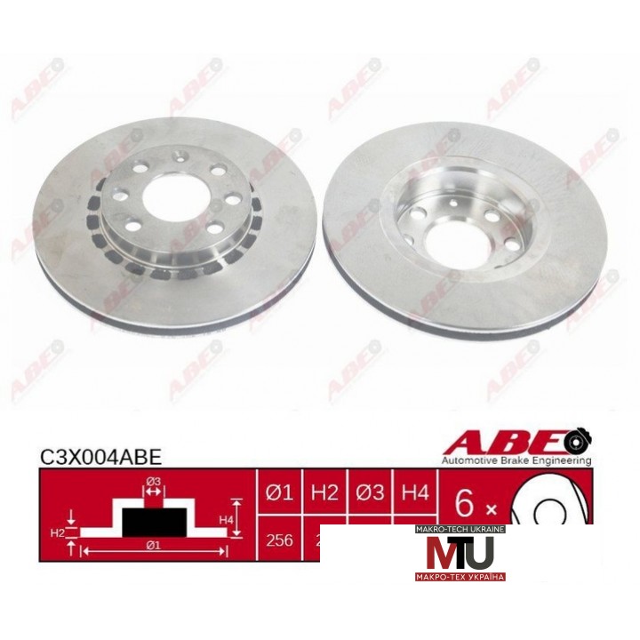 Тормозной диск ABE C3X004ABE