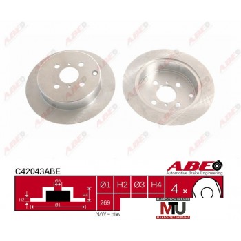 Тормозной диск ABE C42043ABE