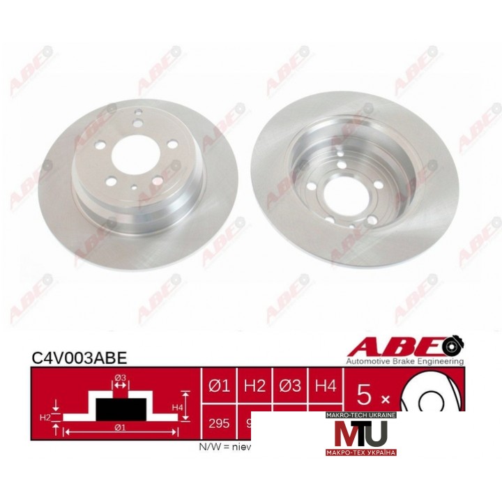 Тормозной диск ABE C4V003ABE