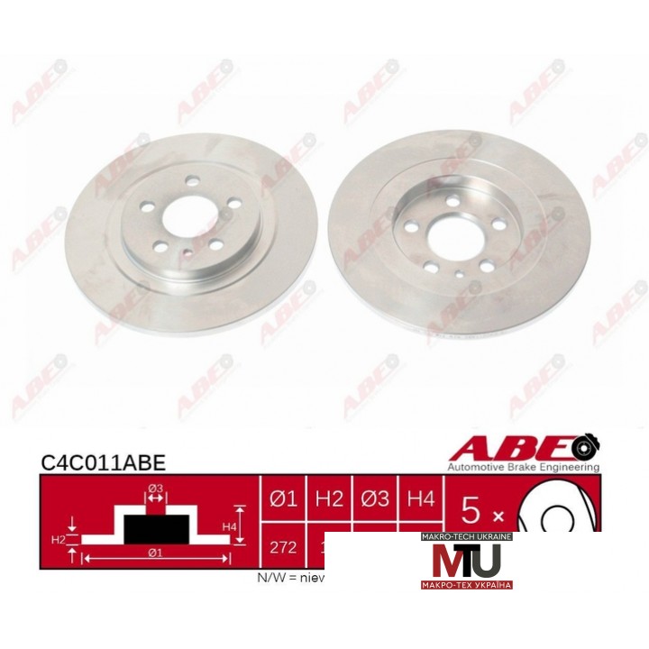 Тормозной диск ABE C4C011ABE