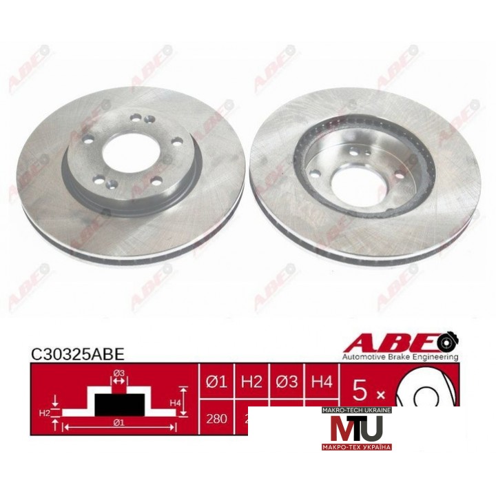 Тормозной диск ABE C30325ABE