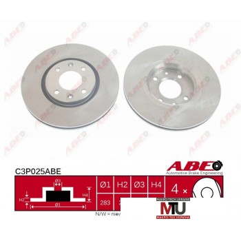 Тормозной диск ABE C3P025ABE