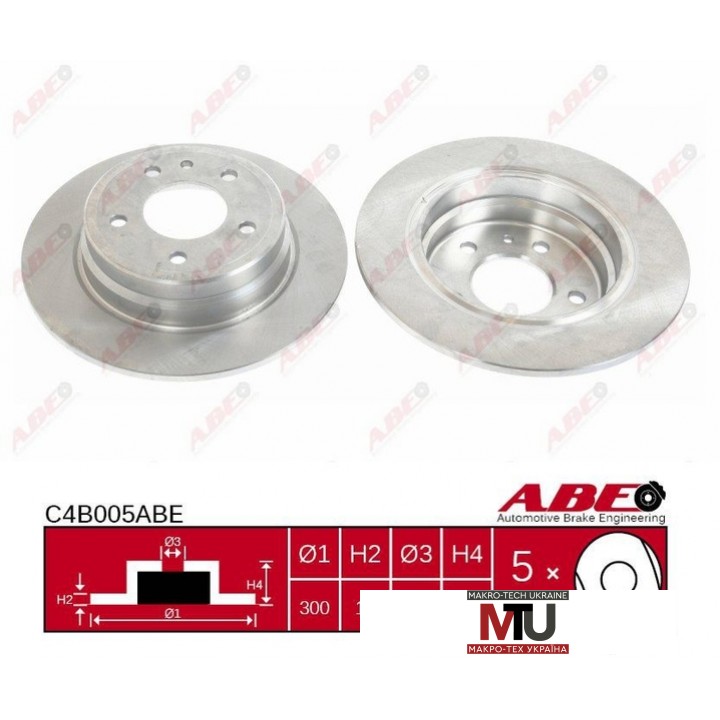 Тормозной диск ABE C4B005ABE