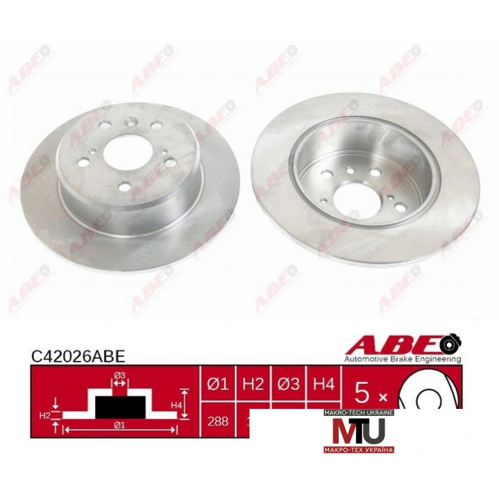 Тормозной диск ABE C42026ABE