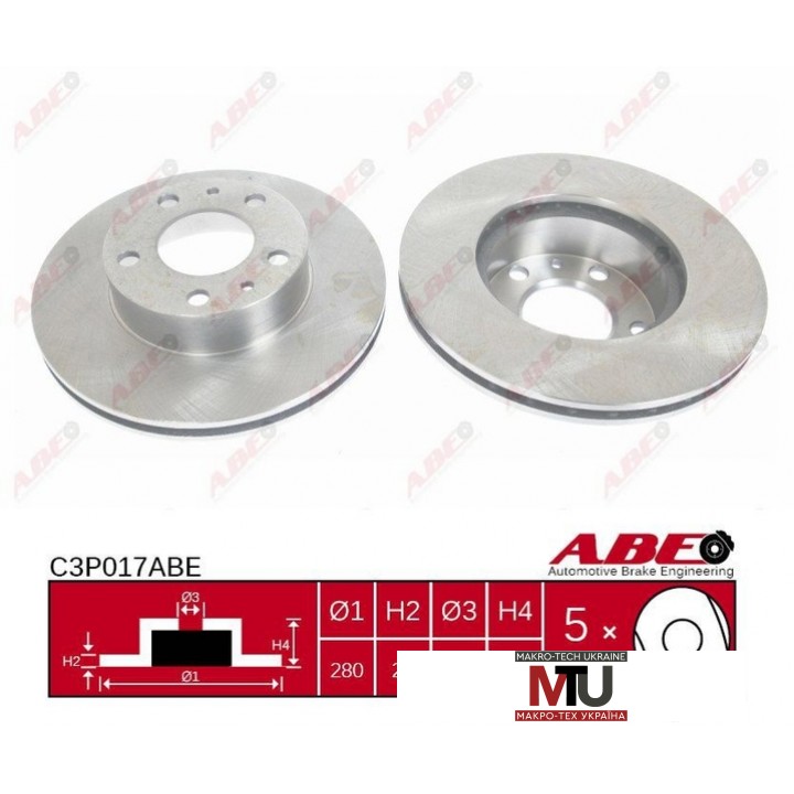 Тормозной диск ABE C3P017ABE