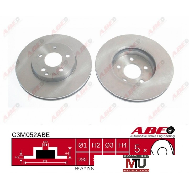 Тормозной диск ABE C3M052ABE